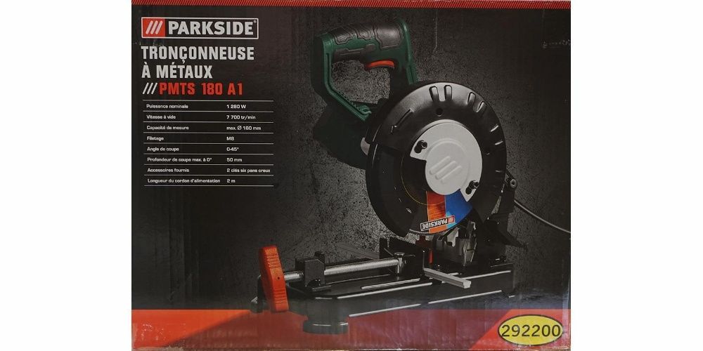 Немски настолен циркуляр за метал Parkside 1300W 180мм НОВ Германия