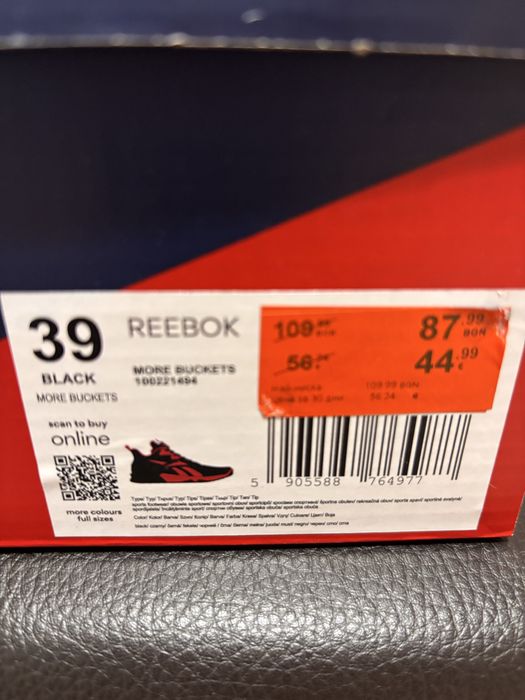 Reebok кецове – червено и черно