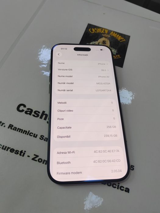 Iphone 17 Air 256Gb Magazin CashGen
