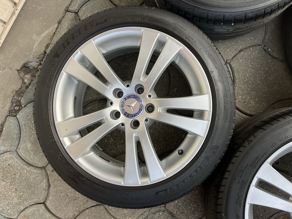 Jante aliaj 5x112mm, anvelope 225/45 R17, Mercedes VW Audi Seat Skoda