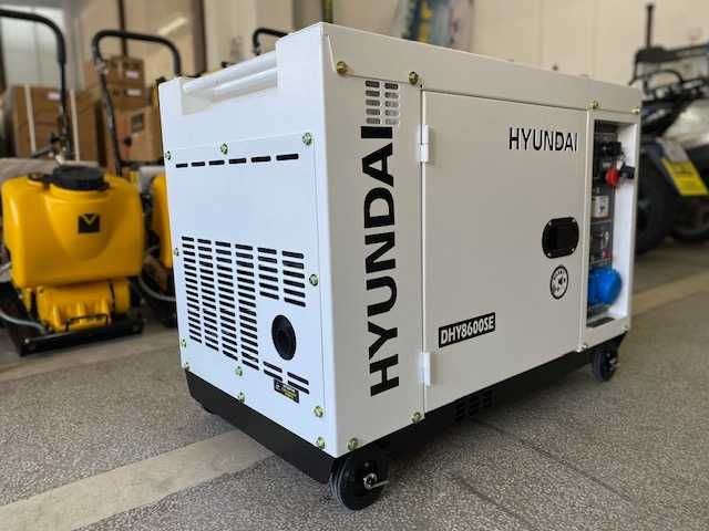 Generator Curent Monofazat Diesel Hyundai DHY-8600SE Putere Max 6.5kVA