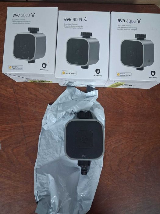 Sistem smart pentru automatizarea irigatiei Eve-aqua, compatibil cu Apple Home Kit
