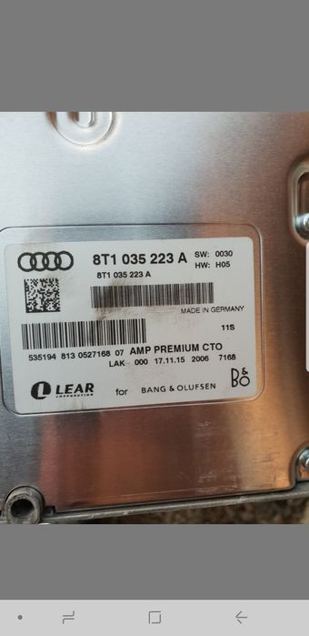 Bang&Olufsen за ауди А4 2015г