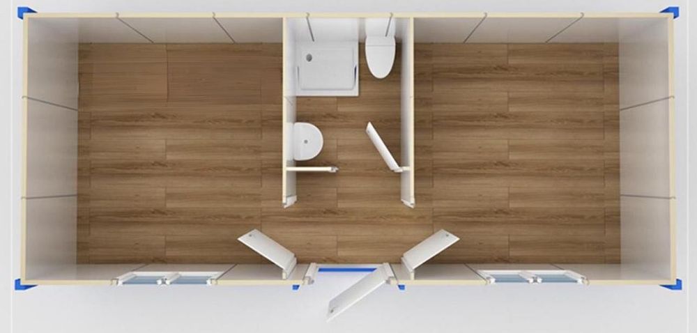 Павилион Сглобяема къща 30кв.м Контейнер за живеене 10/3м Лизинг