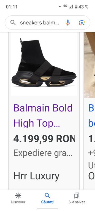 Vând urgent sneakers balmain