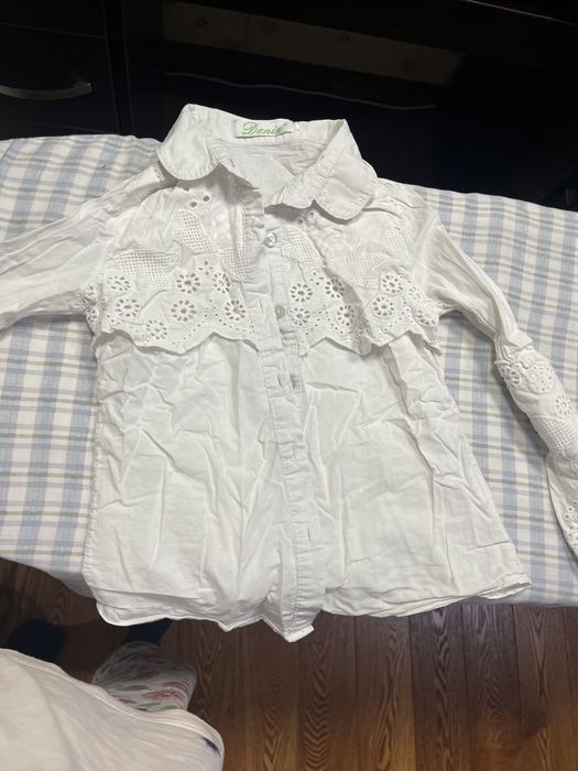 Школьная блузка для девочки, 6-8 лет