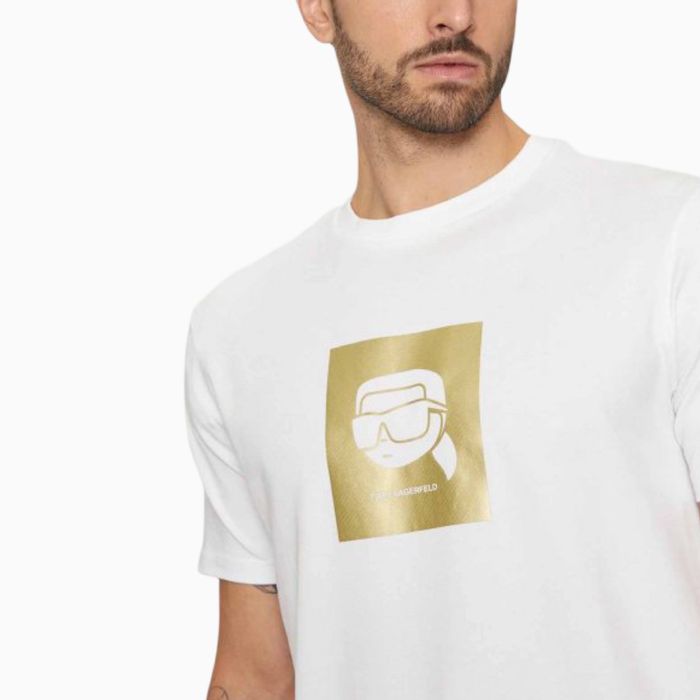 Мъжка тениска в бяло Karl Lagerfeld