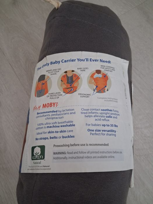 Vand Marsupiu Bebe  Moby Wrap 0-15kg Nou cu eticheta