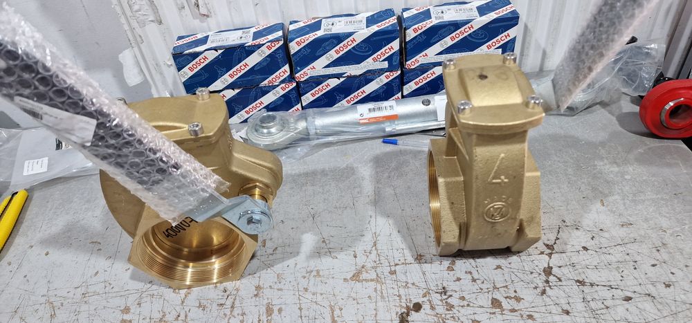 Vană robinet vidanja 4 toli import Italia cu filete pe ambele părți pr