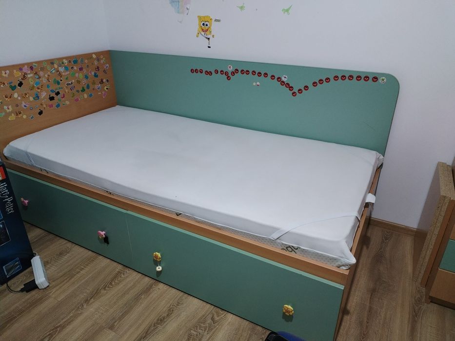 Pat si saltea 1 persoana