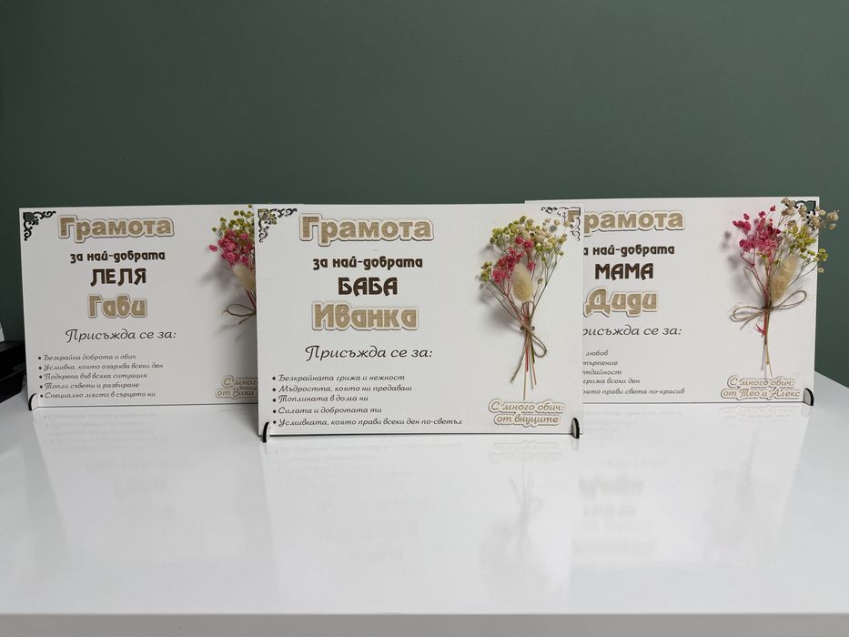 Персонализирана грамота