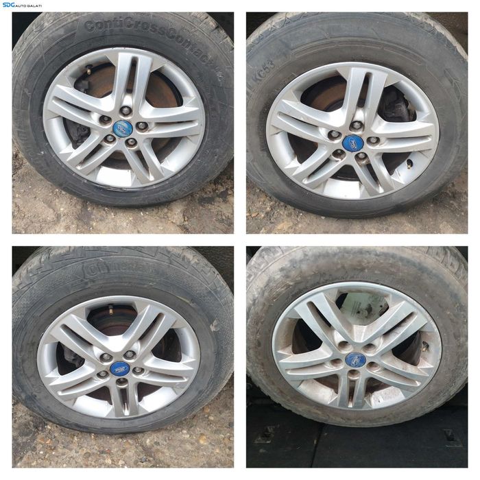 Set 4 Jante Roti Aliaj 215 65 16 R16 6,5Jx16H2 Cod AM2J1007AA Ford Kuga 2 2012 - 2016 [K3725]