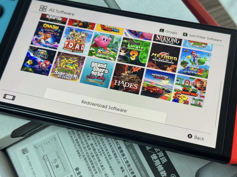 Nintendo Switch OLED с поставен чип