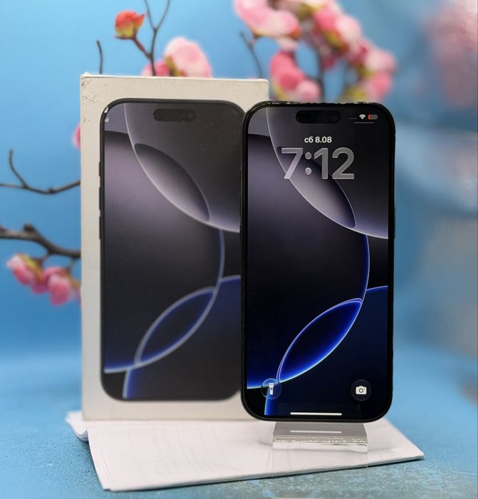ГАРАНЦИОНЕН!!! Apple iPhone 16 Pro, 128GB, 5G, Black Titanium