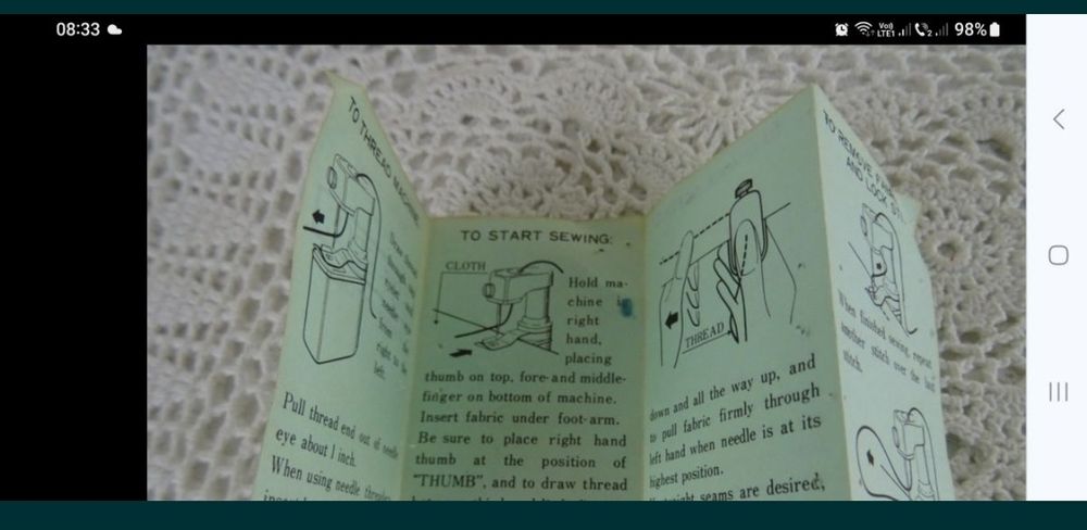 Mini masina de cusut