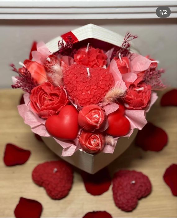 Букет-8ми март,соеви букети,подаръчета за гости