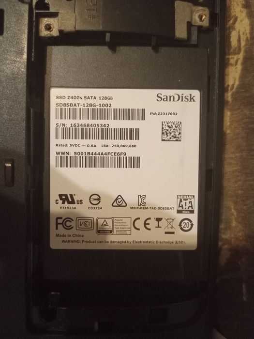Продам ссд. 128гб san disk для ноутбука и для компьютера
