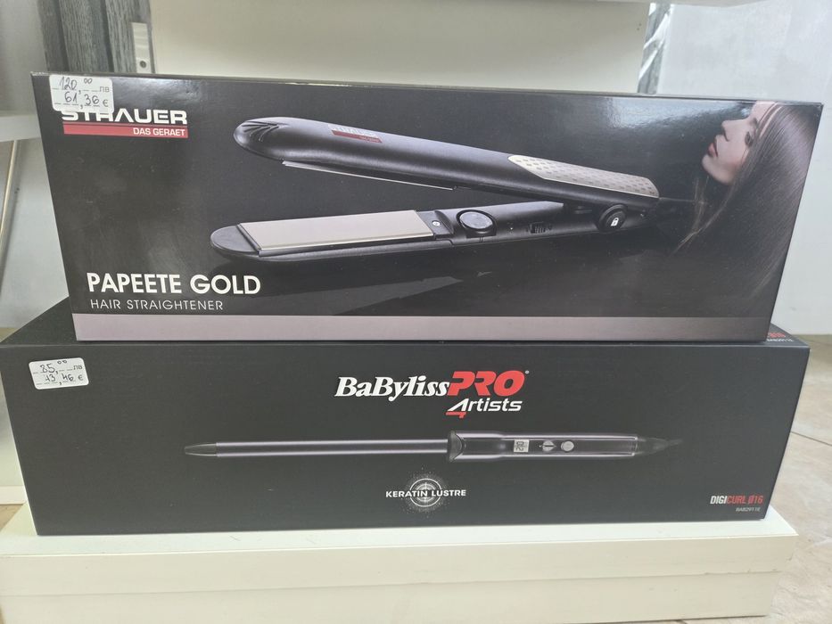 Преси за коса за изправяне и холивудски  къдрици