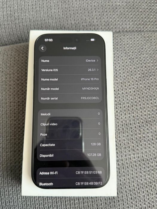IPHONE 16 PRO 128 gb 97 %