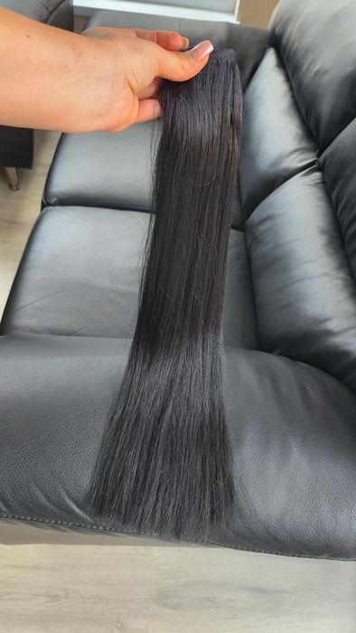 Опашка от естествена коса  120гр 55см