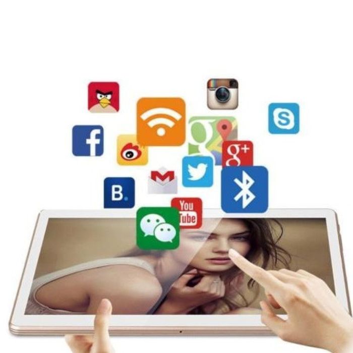 10 инчов таблет с HD качество и двойна карта SIM + Калъф