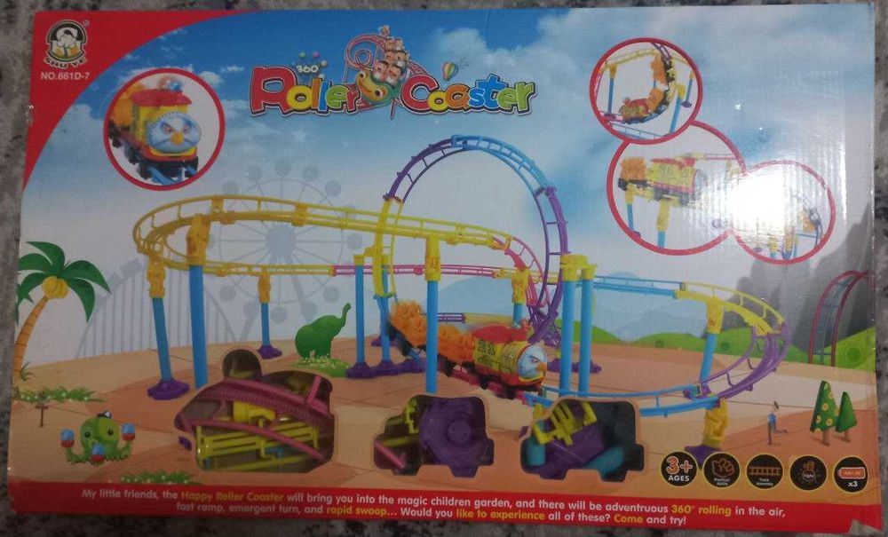 продам конструктор поезд и Американские горки, б/у