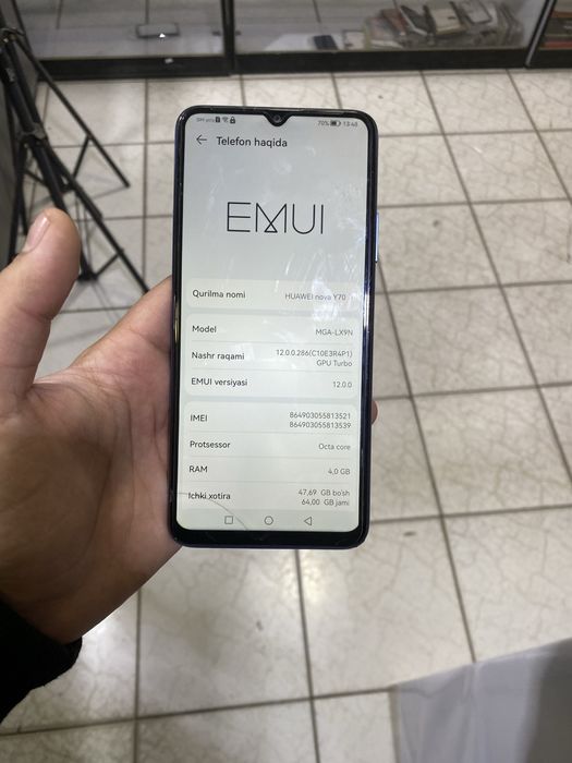 Huawe nova y70 4/64 tali hama joyi radnoy