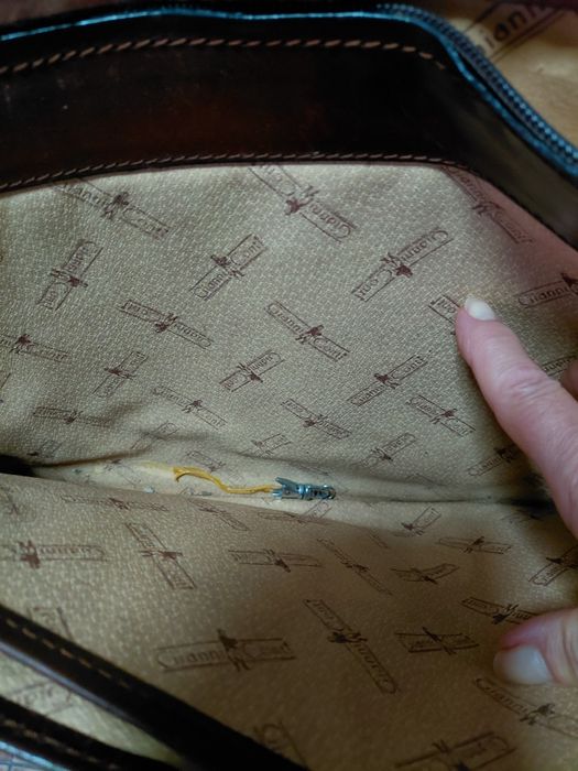 Genti din piele vintage,Gianni Conti