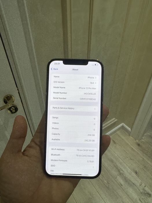 Iphone 12 pro max 256gb