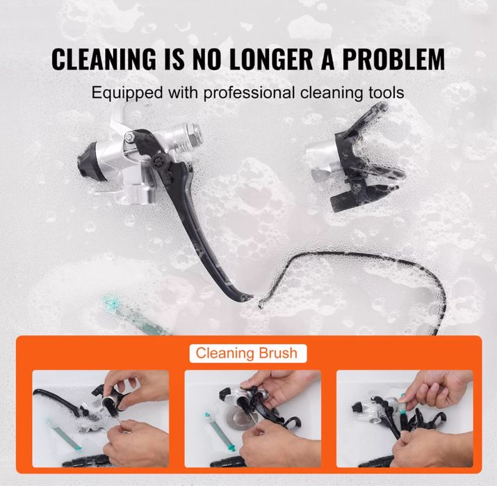 Машина за безвъздушно боядисване с регулиране на налягането 1,2 л/м. !