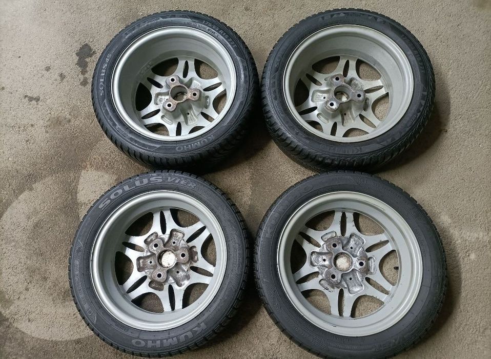 Set 4 roți echipate;jante+cauciucuri,Smart Fortwo,accept schimb ofer diferență 500 lei
