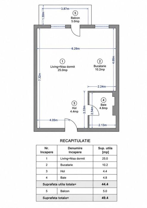 Studio modern de închiriat – Pipera Ivory  | imobil nou