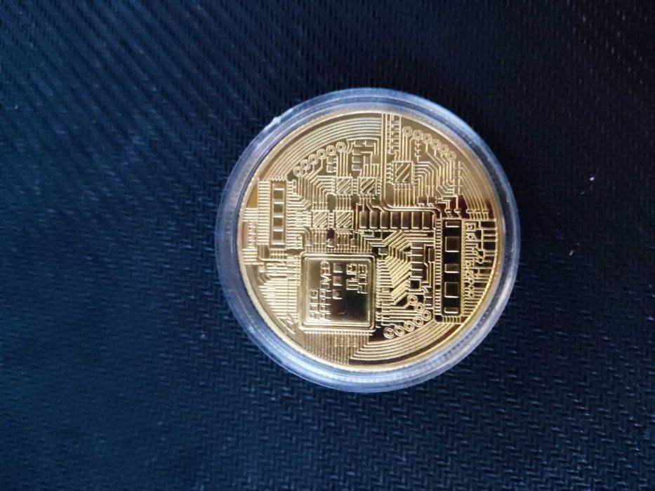 Сувенирна монета Bitcoin