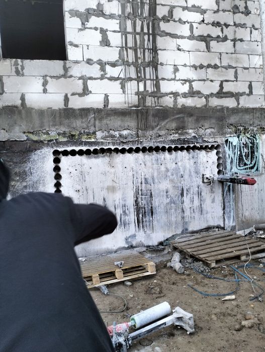 Алмазное бурение Алмазный сверление под розетки под кабель  сантехники