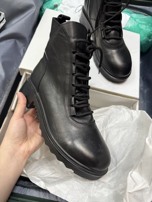 Сапоги зимние кожа