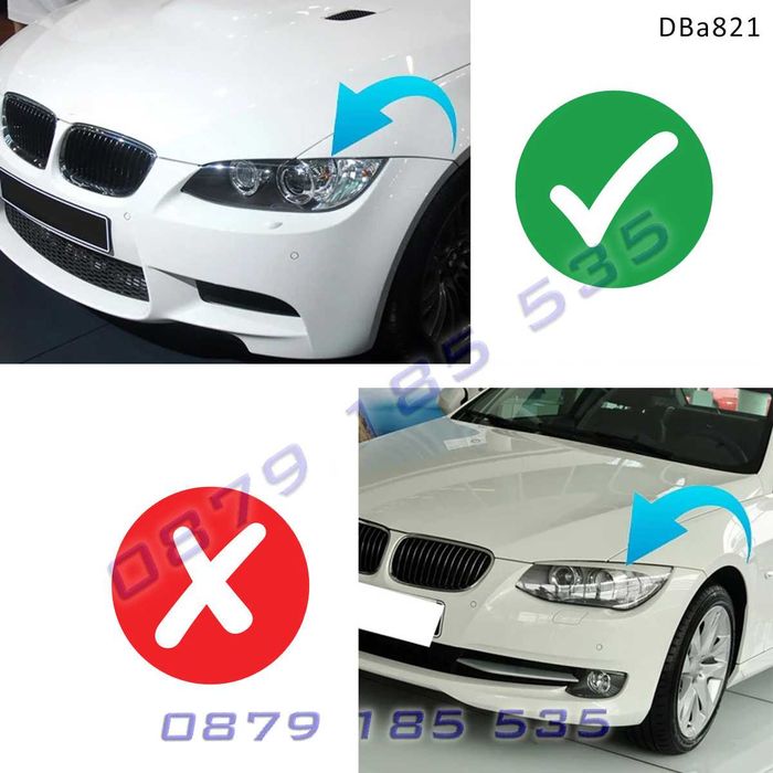 Вежди фарове BMW 3 E92 E93 M 05-08 бмв серия е92 е93 м тунинг броня