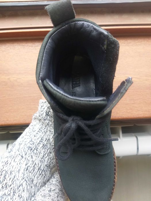 Боти за момче Zara 32 номер от естествена кожа