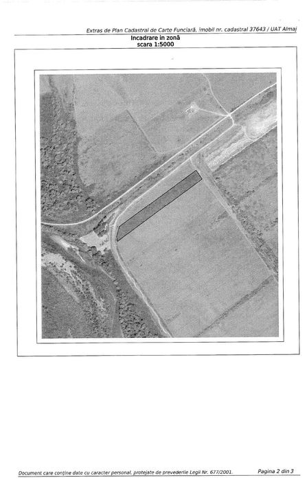 Vand 22.712 mp teren agricol comuna Almaj - pachet de 3 parcele