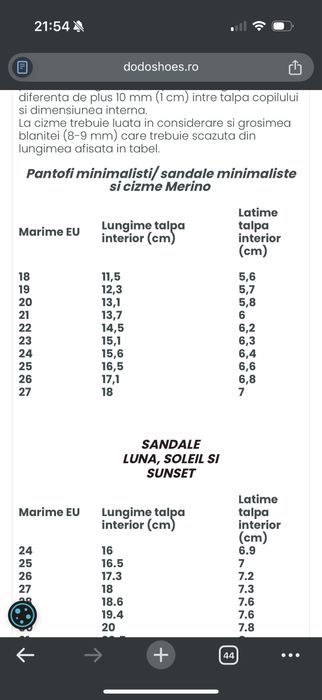 Cizme barefoot merinos