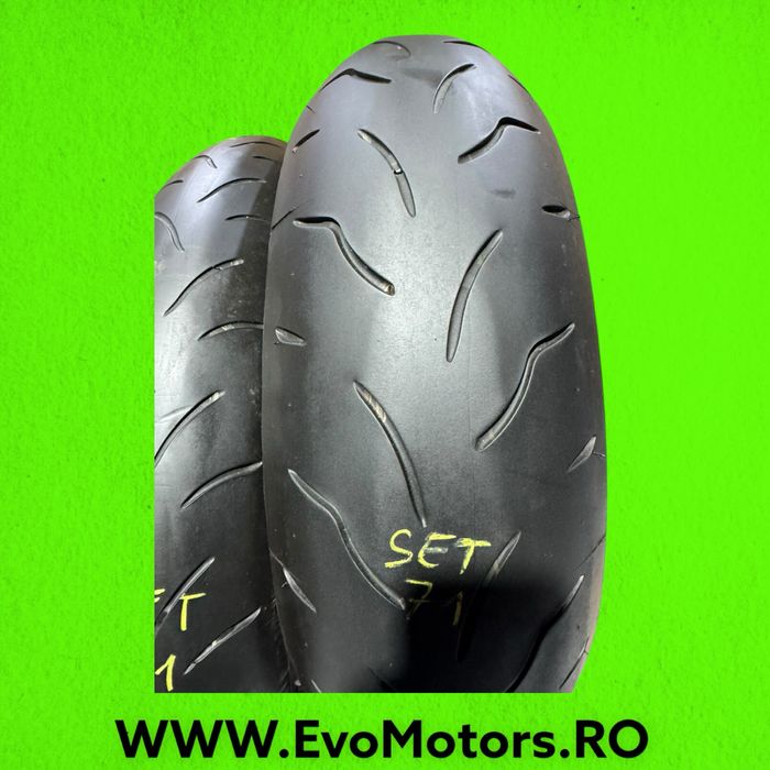 Set Anvelope Moto 120 70 17 si 180 55 17 Bridgestone Bt016 Set71