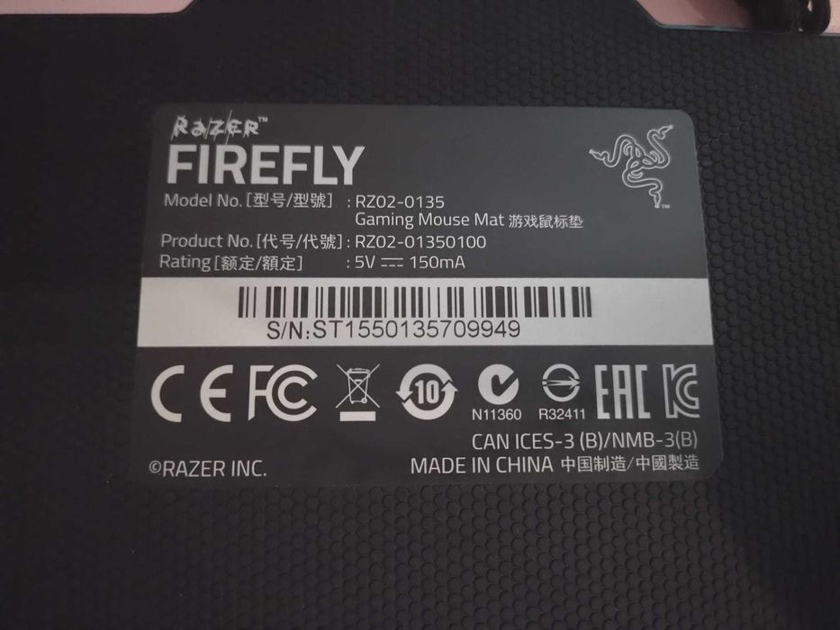 Mousepad Gaming Razer Firefly Hard Edition – Iluminare RGB Chroma