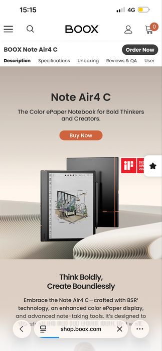 Tableta Onyx Note BOOX Air4C