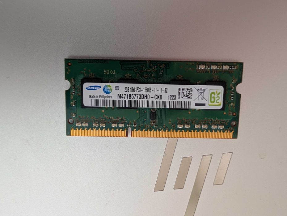 Samsung 2GB 1Rx8 PC3-12800S-11-11-B2 - M471B5773DH0-CK0 RAM Module