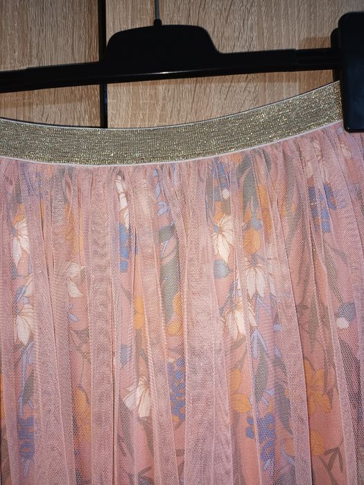 Fustă tulle roz 44