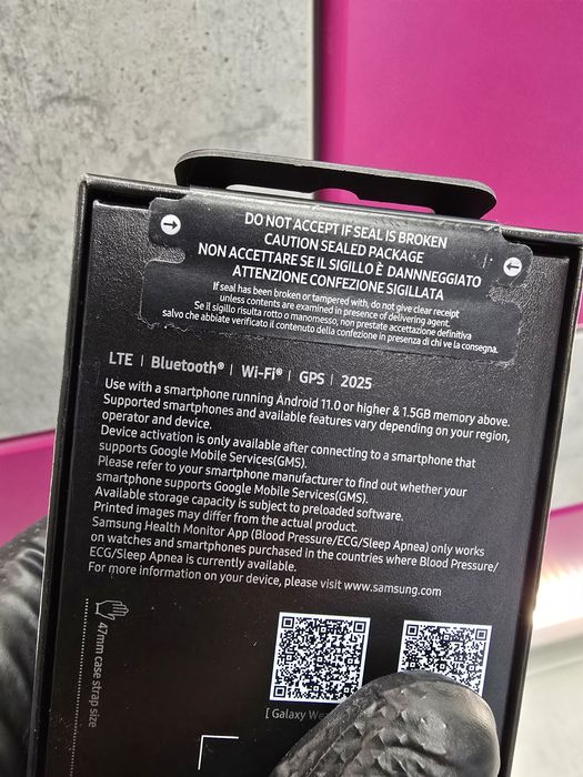 Samsung Watch Ultra 47mm (2025) LTE Wi-fi GPS, garantie 1 an