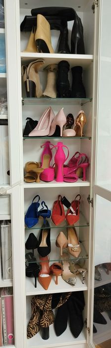 Pantofi p intoarsa MANGO cu bareta si toc 37