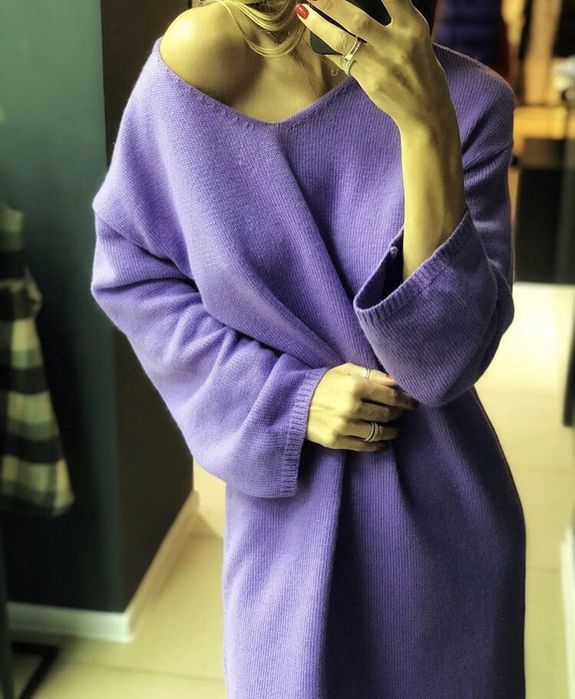 Кашемировое платье