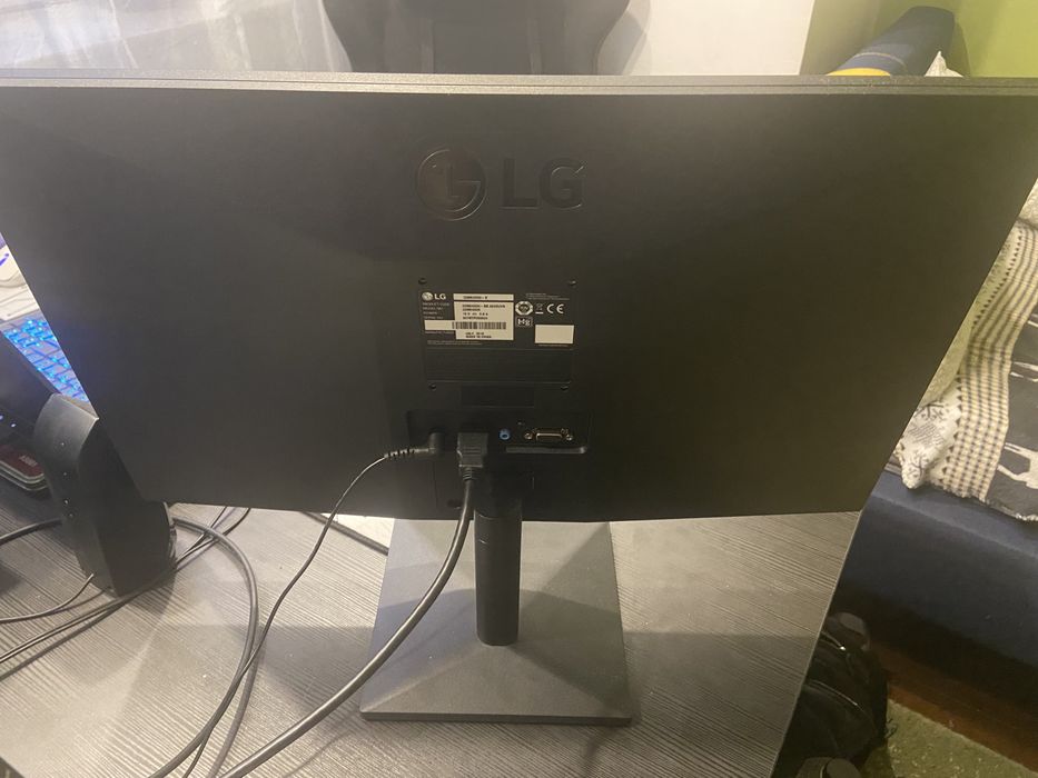 Monitor gaming LED IPS LG 21.5", 75Hz, Negru, FreeSync, Fara burn in