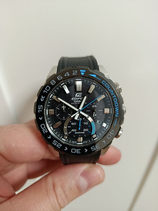 Ceas casio edifice  cronograf cristal safir
