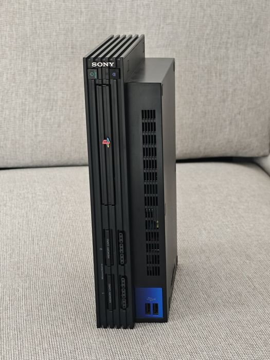 PS2 Fat SCPH-50004 Colecție – Dublu Modat (Cip + FMCB) – Pachet Full + 1TB Jocuri